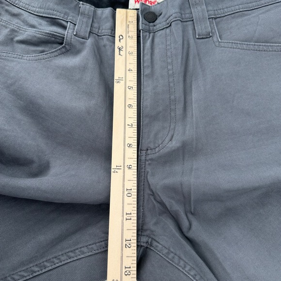 Wrangler Mens 36x32 Reg Fit Utility Pant Gray Stretch Canvas Reinforced Knee NEW - Picture 12 of 14